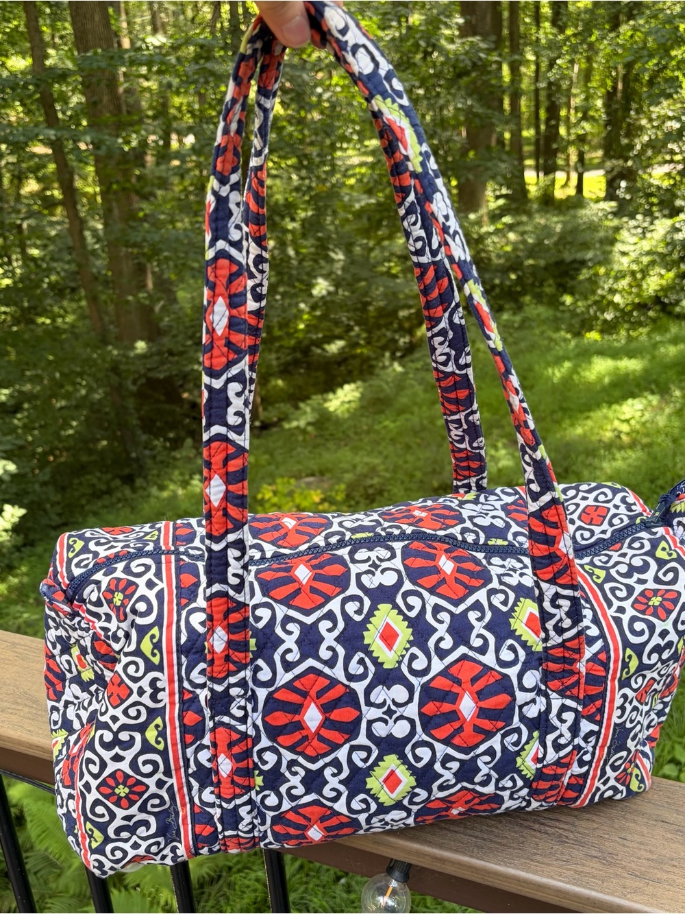 Vera Bradley SUN VALLEY Small Duffel Bag 2013 VGUC 18 Inches